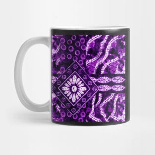 Purple Shibori Collage Mug